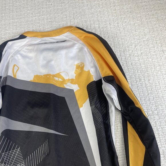 Ski-Doo BRP Jersey padded elbow Women Sz M Yellow/Black Racing Team X Snowmobile - Picture 14 of 16